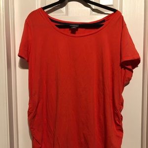 ORANGE/CORAL MATERNITY T-SHIRT 3x